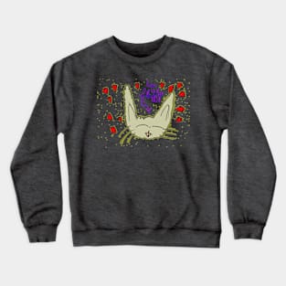 Izzo Loves Fluffy Pillow Purple Crewneck Sweatshirt